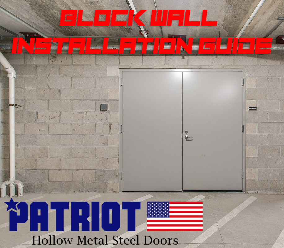 How To Install A Hollow Metal Door Frame In A Concrete Wall Door